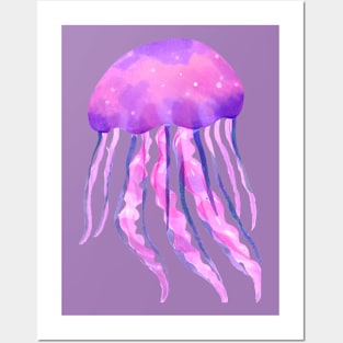 Watercolor Jellyfish Posters and Art